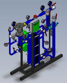 Modular heat point hot water supply 50 kW GV-50-2