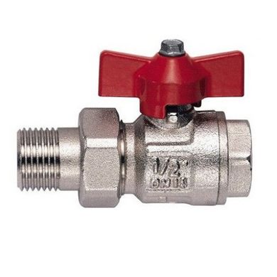Ball valve with adapter DN in-out